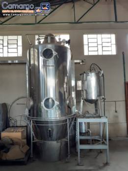 Secador Sray Dryer granulador leito fluidizado Yenchen 170 kg
