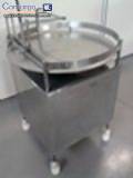 Mesa giratória em inox para frascos garrafas