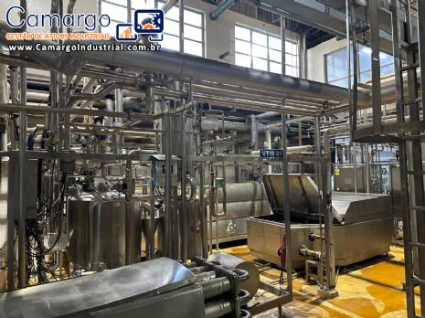 Sistema UHT VTIS Tetra Pak processamento asséptico esterelização leite lácteos 13.000 litros / hora