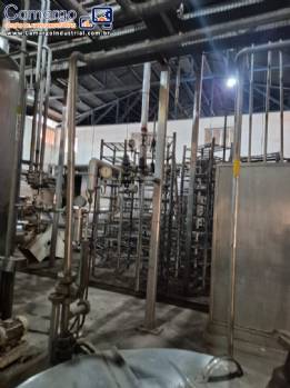 Fabrica linha completa para produo de cervejas ZIEMANN LIESS, APV, KHS 10 mil garrafas / hora