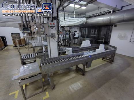 Sistema de envase enchimento envasadora em inox para gal�es bombonas baldes barricas potes grandes 50 litros