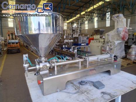 Envasadora em inox de bancada para l�quidos e viscosos