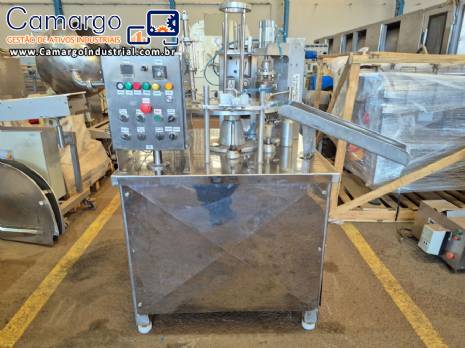 Envasadora dosadora semi-automtica para potes com tampa em alumnio NTI