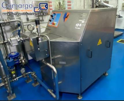 Homogeneizador de alta pressão em aço inox Niro Soavi GEA Homogeneizador de alta pressão em aço inox Niro Soavi GEA