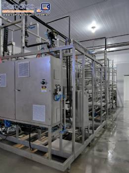 Linha completa de envase UHT ultra pasteurizador SPX APV envasadora asséptica Tetra Pak TBA 8 para molhos caldos sopas Linha completa de envase UHT ultra pasteurizador SPX APV envasadora asséptica Tetra Pak TBA 8 para molhos caldos sopas